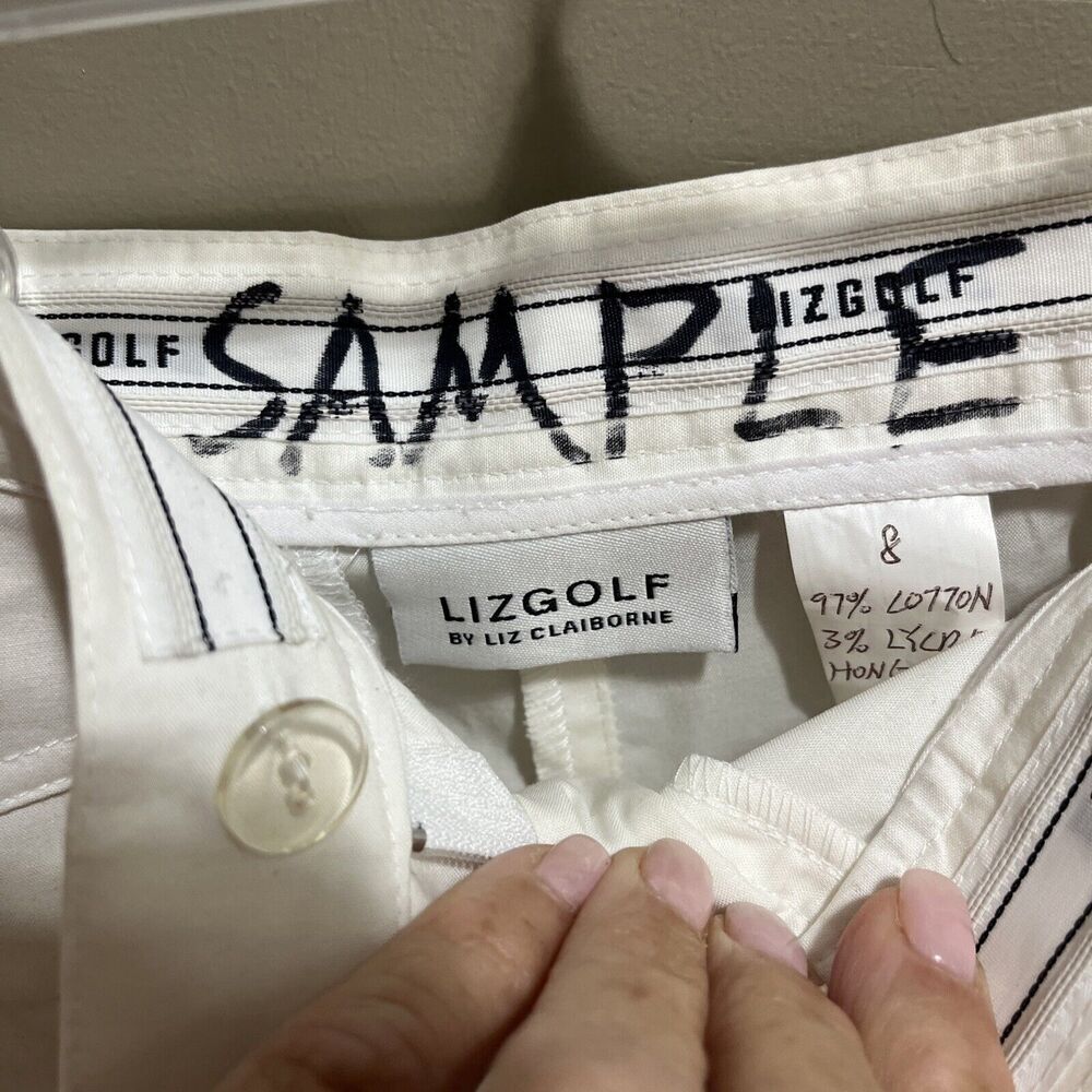Lizgolf Womens Size 8 Shorts Liz Claiborne Golf Cream Tan - Picture 11 of 11